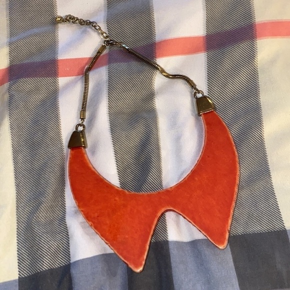 Vintage chunky bib  style statement necklace - Picture 5 of 6